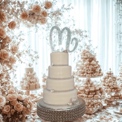 "3D sculpted white wedding cake Philadelphia ImagiCakes" 
