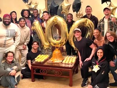 The Alexander Tour of Hamilton, celebrating the 100th show with a 3 D Liberty Bell cake.  Their 100t