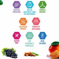 Es un producto libre de gluten.
- Sin azúcar añadida.
- Bajo en sodio.
- Saborizantes 100% naturales