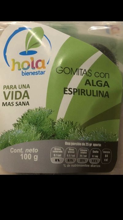 Gomitas Gourmet con Alga Espirulina. Antioxidante. Saludables.
