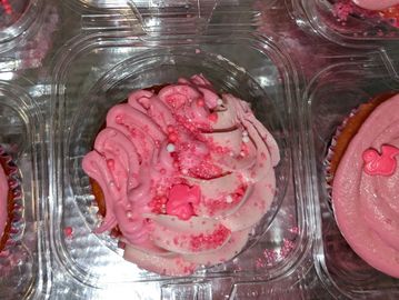 One Cupcake Strawberry cupcake with Strawberry Buttercream 