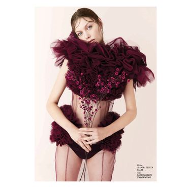 Editorial, hair, sleek ponytail, makeup, Dior, fashion photo shoot, Makeup Forever, chanel