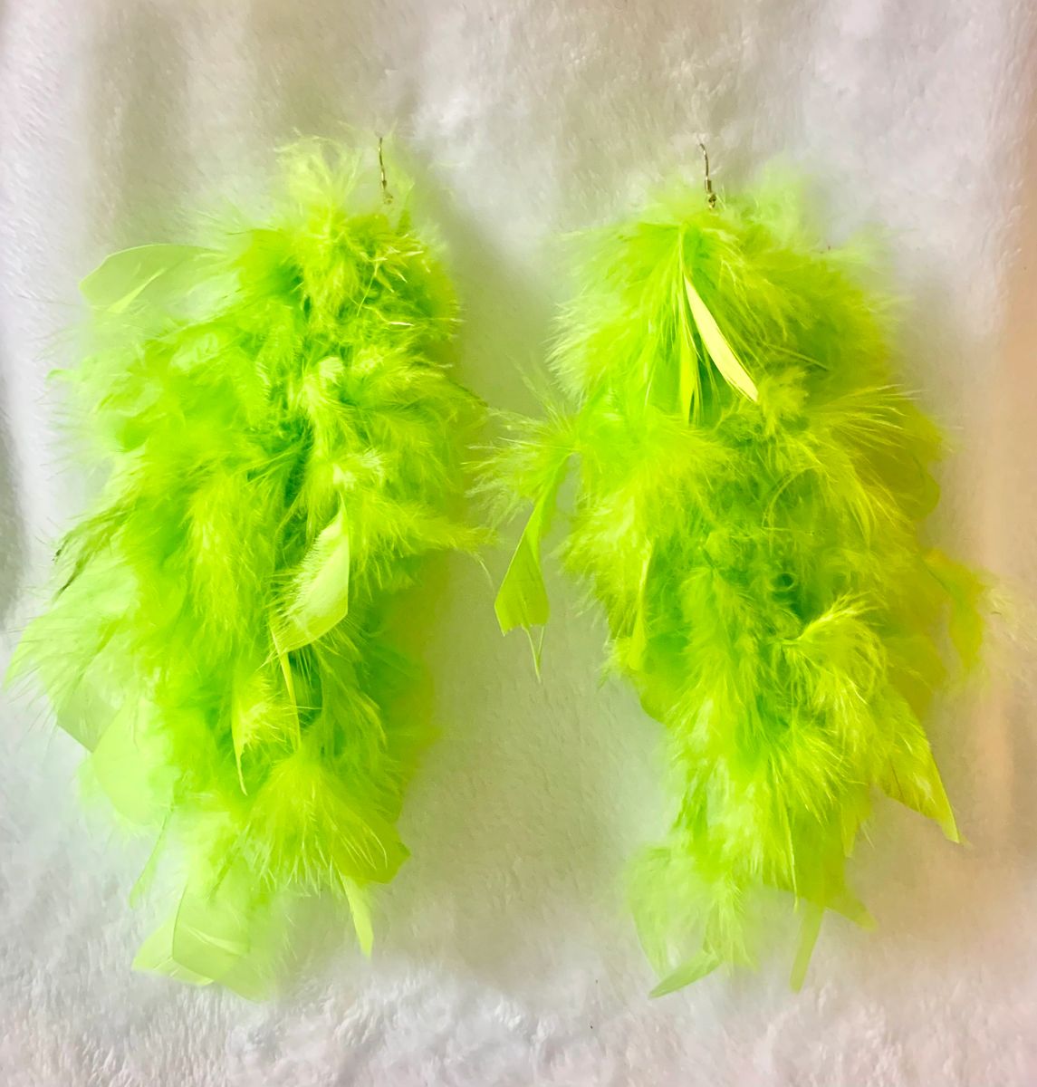 Lime Green Feathers