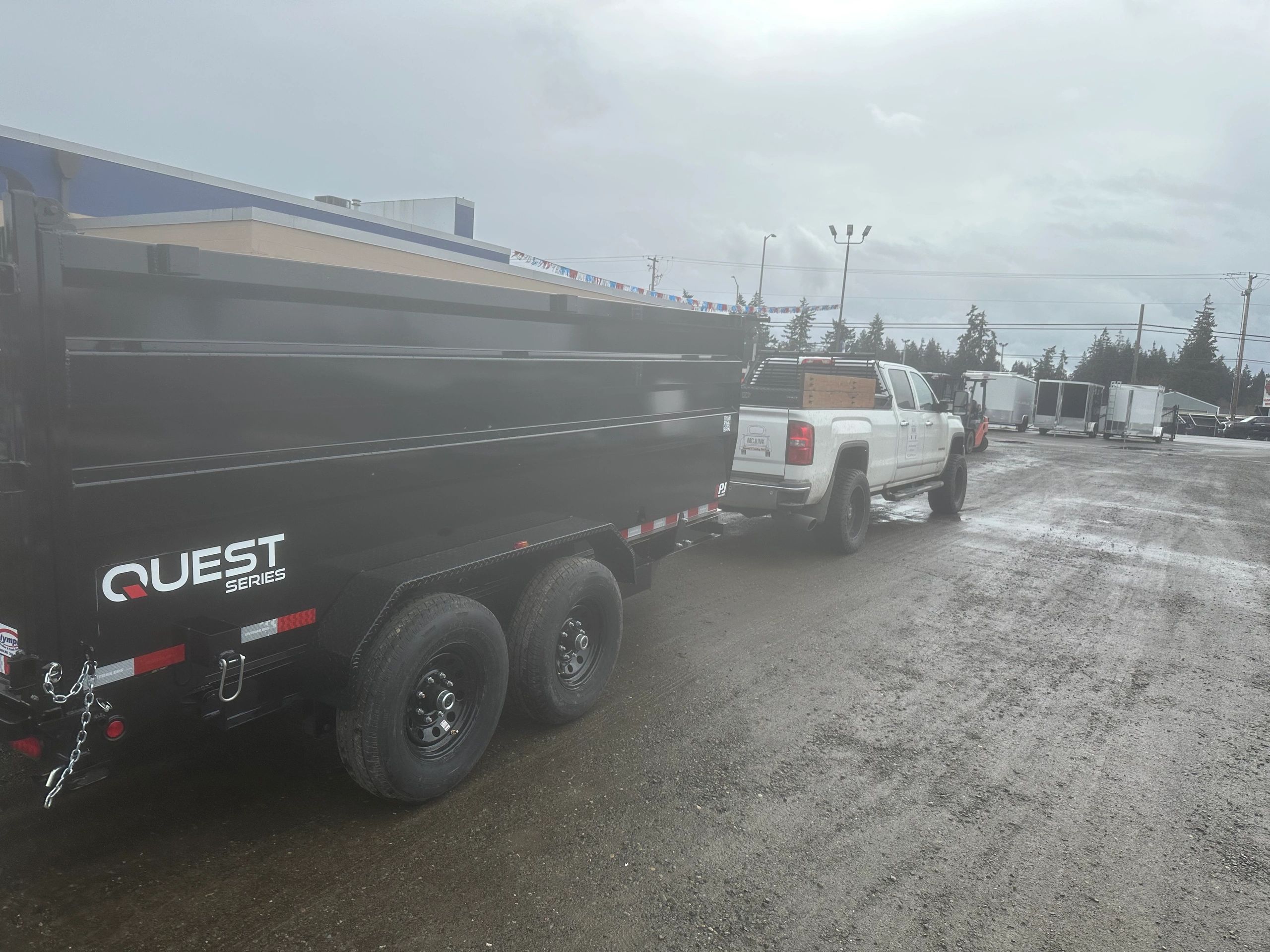 Truck & Trailer Used for Junk Removal