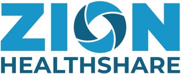 Zion HealthShare logo with a blue color scheme and a circular design.