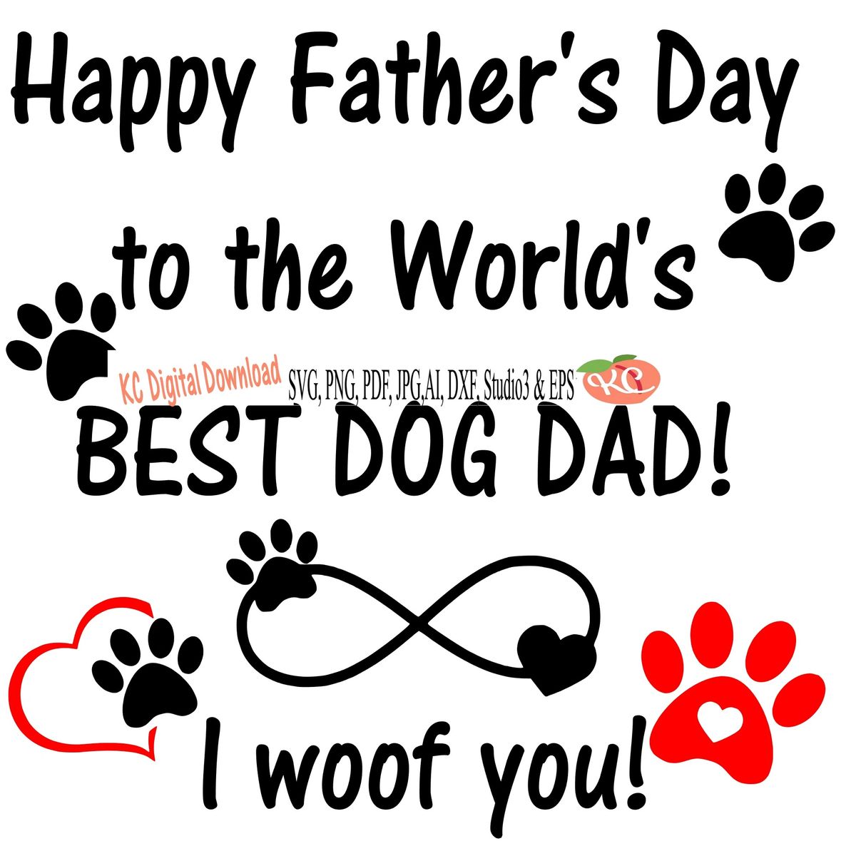 Happy Father's Day To The Best Dog Dad Ever - Gift For Father Dog Pers -  newsvips