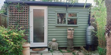 cabin or wooden summer house/ art studio