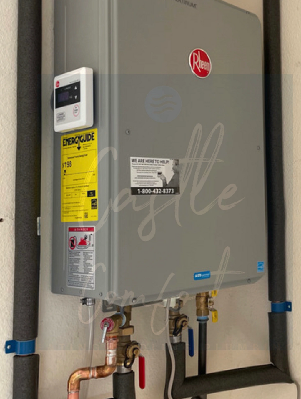 Tankless water heater San Diego plumbing free estimate service repair installation rheem