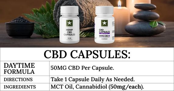 The CBD capsules offer an easier way to take CBD.
One capsule per day delivers 100mg of CBD, with ea