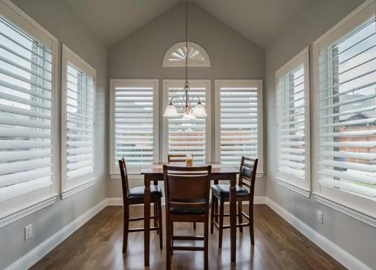 4 1/2" Clearview Shutters, painted finish SW Alabaster