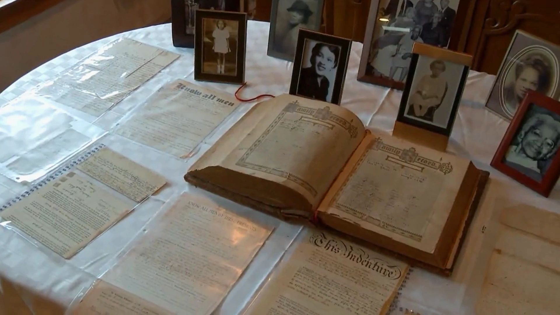 Guy Weston and Mary Weston discuss family history in Timbuctoo