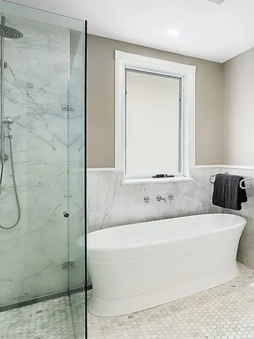 shower, bath, modern home interior design 