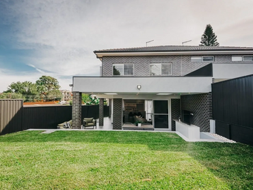 Backyard outdoor landscaping professionalism modern style