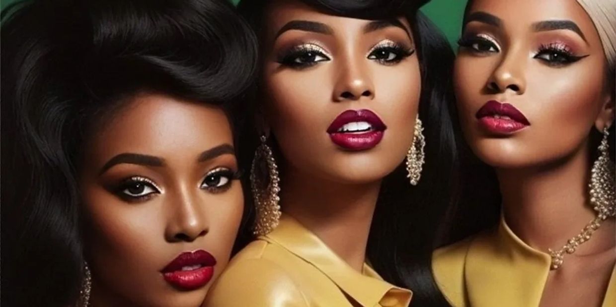 R&B girl group with vintage aesthetic