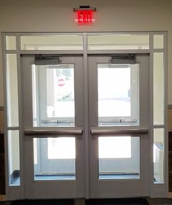 Commercial storefront doors.  AAADEM certified installers.