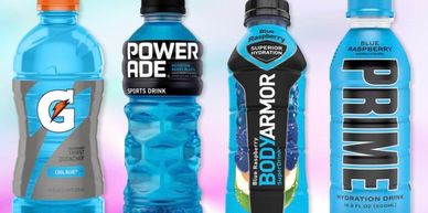 Gatorade, Powerade, body armor, and prime used for our vending services