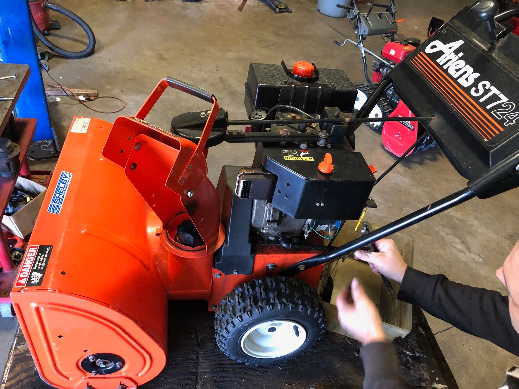 We replace and service Snowblowers like this Ariens ST724.