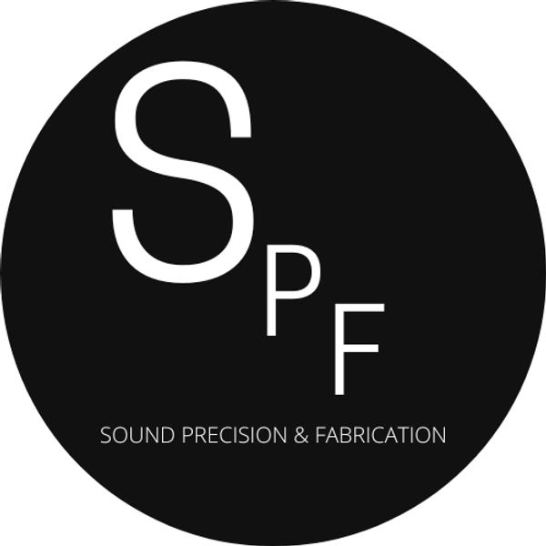 Sound Precision and Fabrication logo.