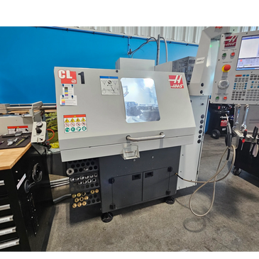 Haas lathe CNC machine.