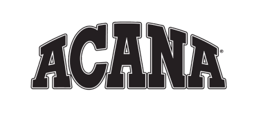 Bold text logo reading 'ACANA' in a curved layout.