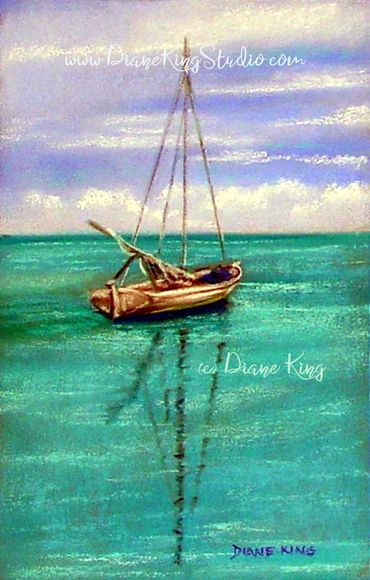 Adrift. Soft Pastel.