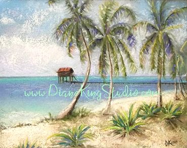 Ambergris Bliss. Soft Pastel.  SOLD