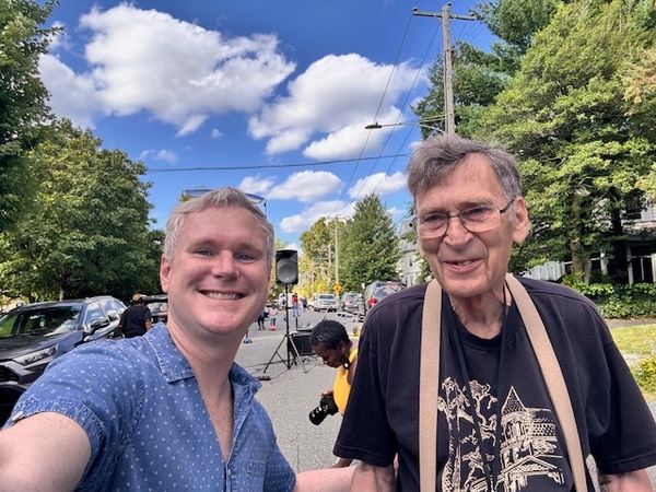 Our current President, Tom with our founding President, Charlie!