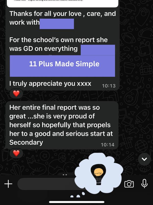 WhatsApp conversation between a mother and tutor.  She thanks the tutor for the love and care 