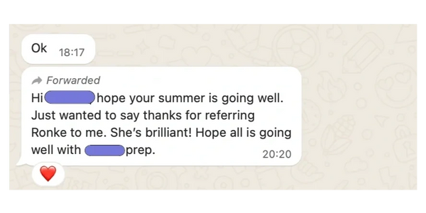 Brilliant tutor!  happy parent referal
