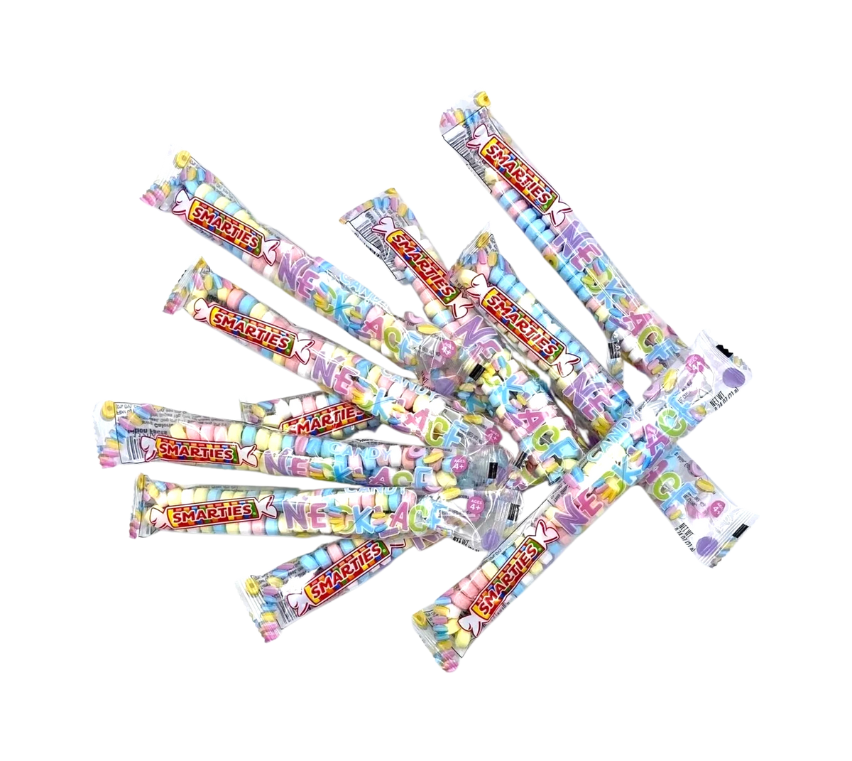 Smarties Candy Necklace 10,25 and 50 Count Great for Parties & Events - Picture 5 of 7