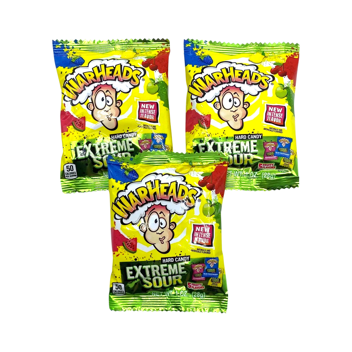 Warheads Extreme Sour – caramella extra aspra alla frutta – 1 pezzo casuale  – American Spacesnack – Snack Americani & altro