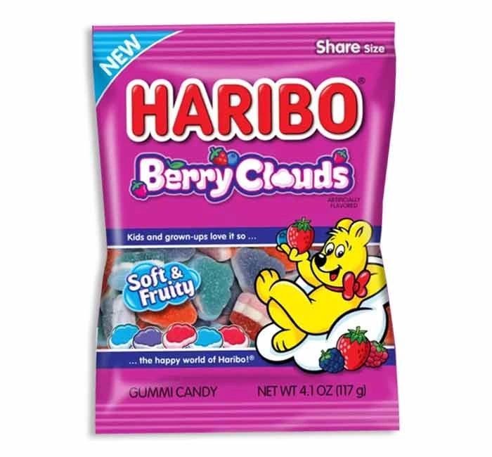 Haribo Berry Clouds Gummi Candy 4.1oz