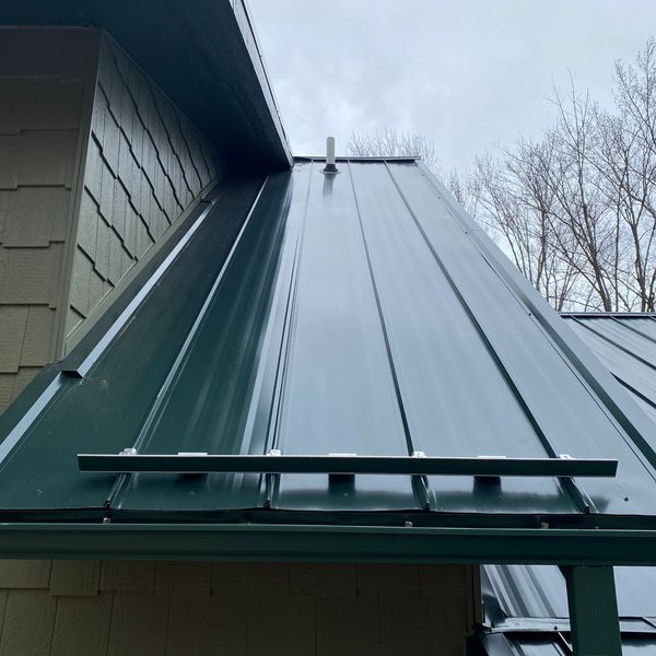 S-5 snow guard installed on standing seam metal roof