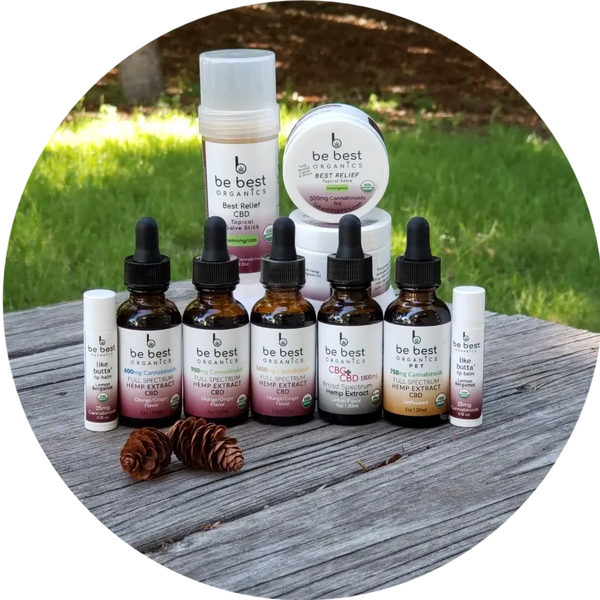 5 Broad spectrum tincture oils, Pet tincture, CBG/CBN, Lip Balm, Topical CBD relief sticks and salve