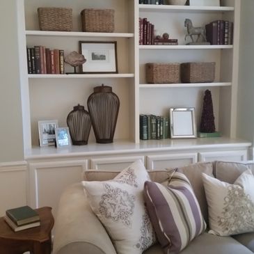 Bookshelf styling and design