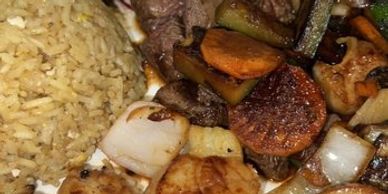 Picture of a lunch dish. Clicking on the picture will take you to the Lunch menu.