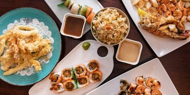  A picture of an Entree dish. Clicking on the picture will take you to the Entree menu.