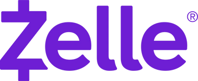 Purple Zelle logo with unique 'Z' design.