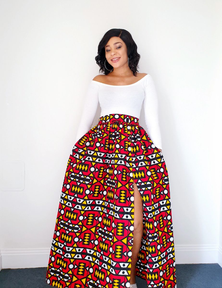 Afrocentric top maxi skirts