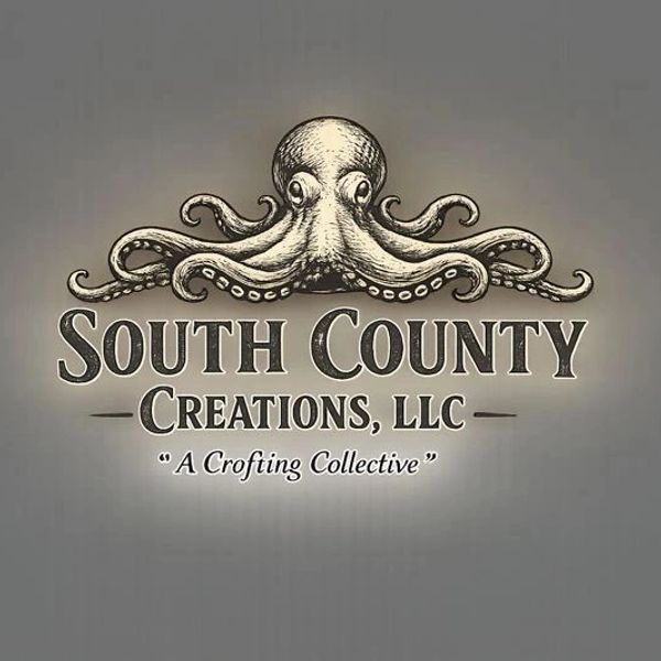 Logo of South County Creations with an octopus illustration.