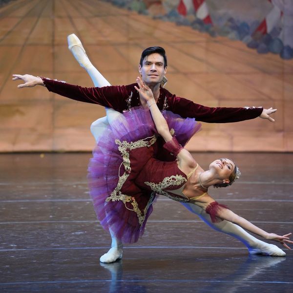 Sugar Plum Fairy and Cavalier performing in Minnesota Ballet Theatre’s The Nutcracker.