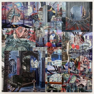 jeff gibson decoupage collage