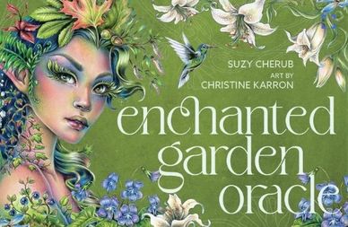 Enchanted Garden Oracle cards, author Suzy Cherub, hand drawn fairy fantasy art by Christine Karron