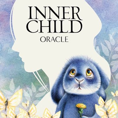 Benny Blue Inner Child Oracle Cards illustration by Christine Karron whimsical cute rabbit animal
