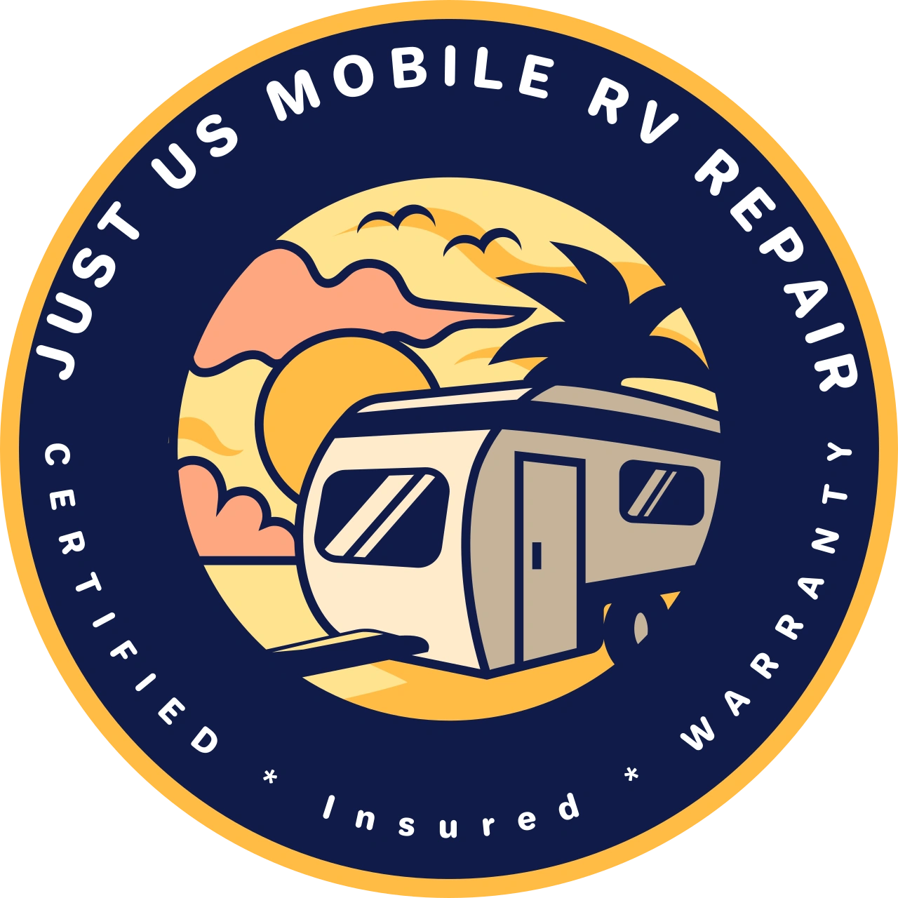Sticker With Mobile Rv Repair Expert RV Maintenance and Repair Services