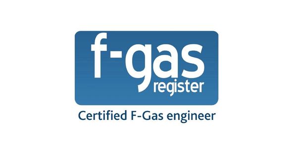Logo of the F-Gas Register for certified engineers.