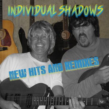 Cover of "New Hits and ReMixes" as we jokingly pose with wigs in the early 2000s.