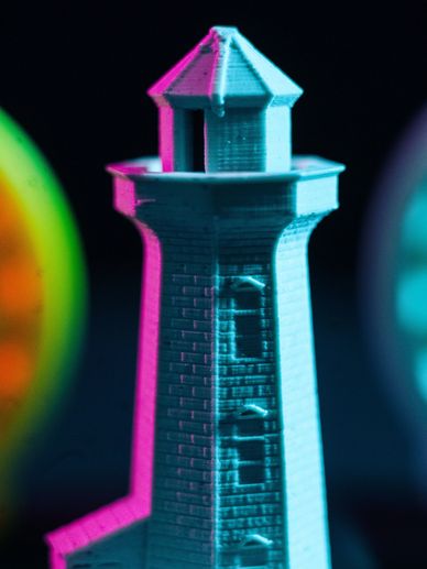 An FDM 3D printed piece made by the Zortrax M300 Dual