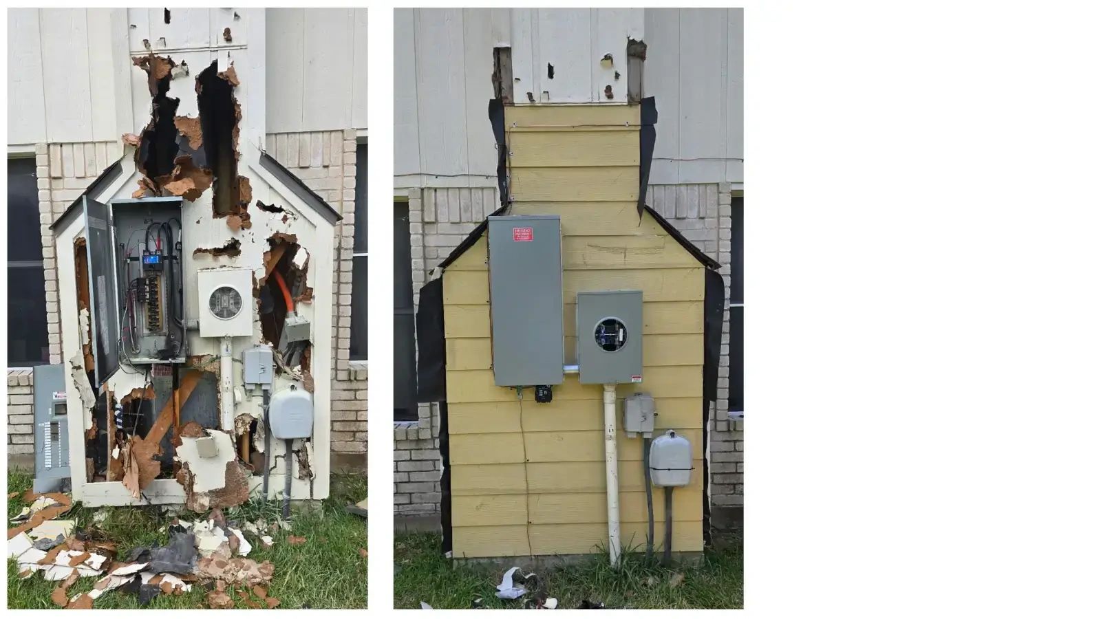 Emergency electrical panel repair and upgrade by Raptor Electric in Austin. Safe, code-compliant fix