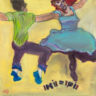 Jigs, humorous dance, Jazz choreography, Swing, Tango, hip hop, pastels colorful, Diana Rell Dean